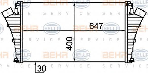 HELLA 8ML376899151 Інтеркулер