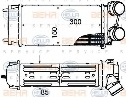 HELLA 8ML376899241 Інтеркулер