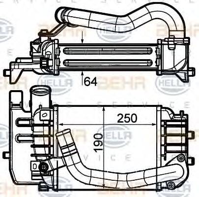 HELLA 8ML376910101 Інтеркулер