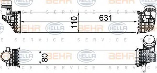 HELLA 8ML376912121 Інтеркулер