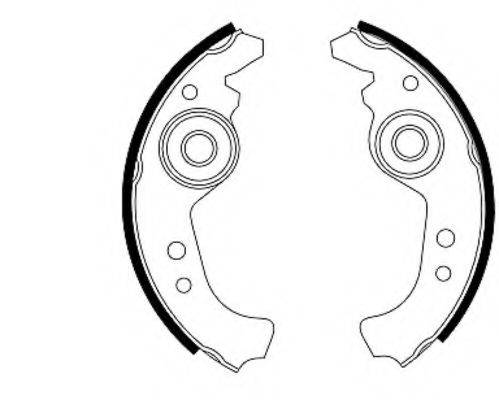 HELLA 8DB355000091 Комплект гальмівних колодок