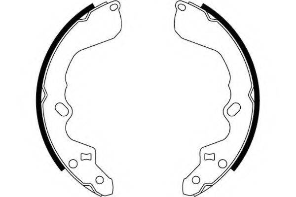 HELLA 8DB355000511 Комплект гальмівних колодок