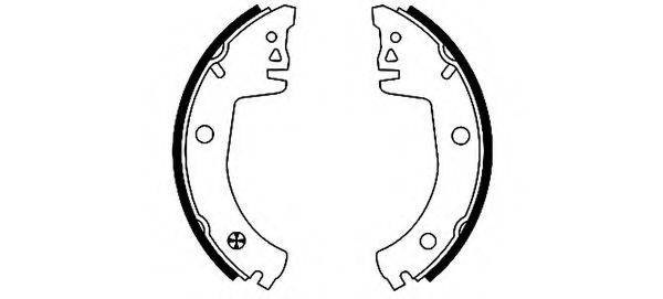 HELLA 8DB355000991 Комплект гальмівних колодок