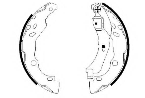 HELLA 8DB355002641 Комплект гальмівних колодок