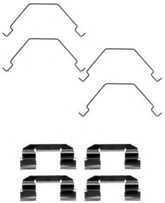 HELLA 8DZ355203691 Комплектуючі, колодки дискового гальма