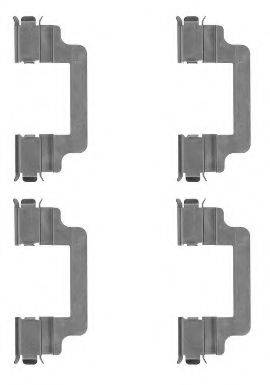 HELLA 8DZ355204731 Комплектуючі, колодки дискового гальма