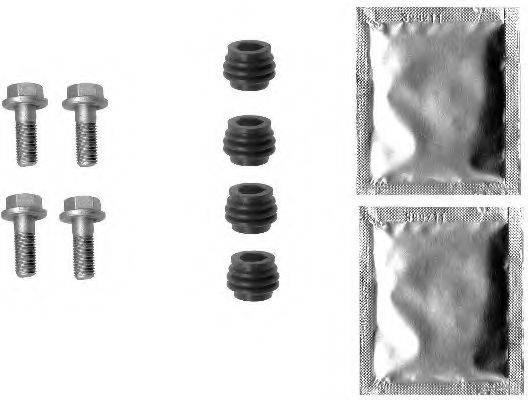 HELLA 8DZ355201601 комплект приладдя, гальмівний супорт