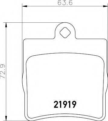 HELLA 8DB355008461 Комплект гальмівних колодок, дискове гальмо