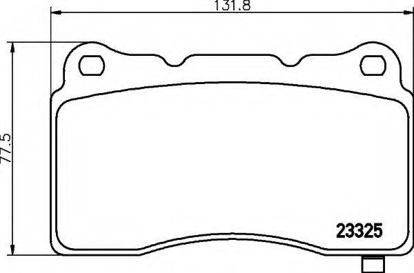 HELLA 8DB355015481 Комплект гальмівних колодок, дискове гальмо