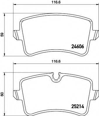 HELLA 8DB355016011 Комплект гальмівних колодок, дискове гальмо