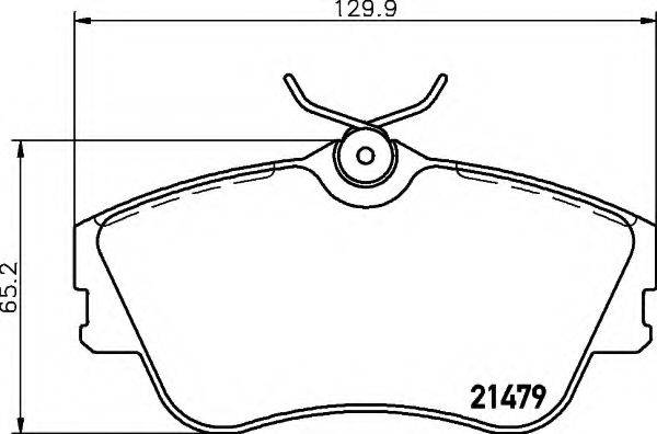 HELLA 8DB355018071 Комплект гальмівних колодок, дискове гальмо