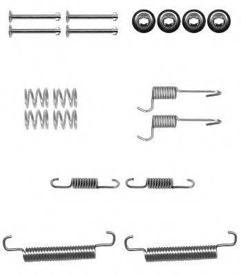 HELLA 8DZ355201041 Комплектуючі, гальмівна колодка