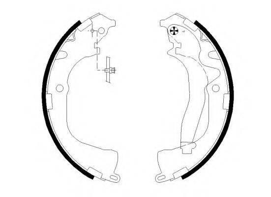 HELLA 8DB355022061 Комплект гальмівних колодок