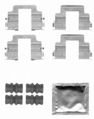 HELLA 8DZ355204381 Комплектуючі, колодки дискового гальма