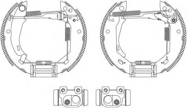 HELLA 8DB355003831 Комплект гальмівних колодок