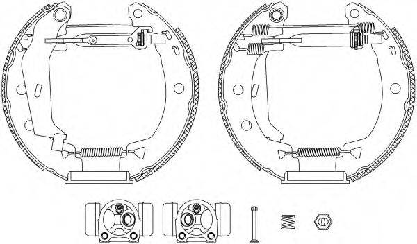 HELLA 8DB355004011 Комплект гальмівних колодок