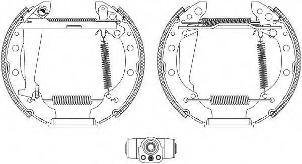 HELLA 8DB355004051 Комплект гальмівних колодок