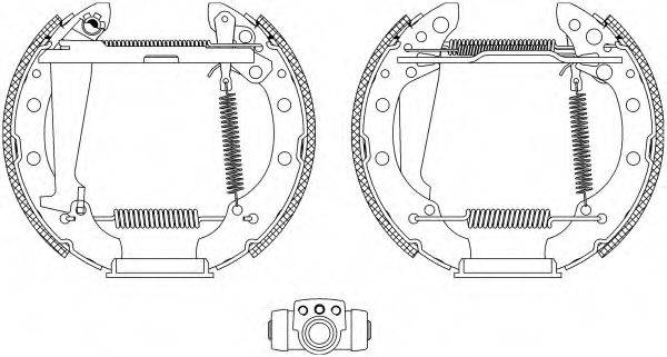 HELLA 8DB355004151 Комплект гальмівних колодок