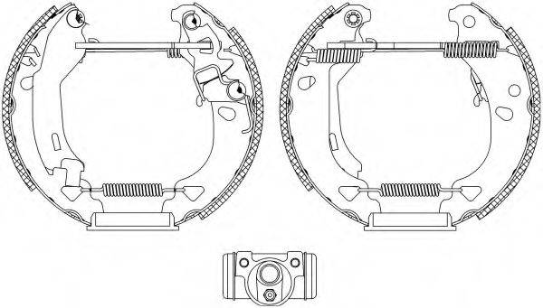 HELLA 8DB355004341 Комплект гальмівних колодок