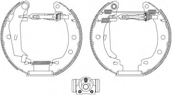 HELLA 8DB355004691 Комплект гальмівних колодок