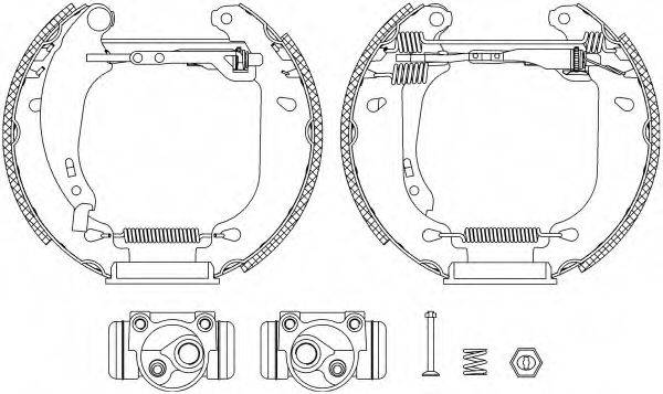 HELLA 8DB355004641 Комплект гальмівних колодок