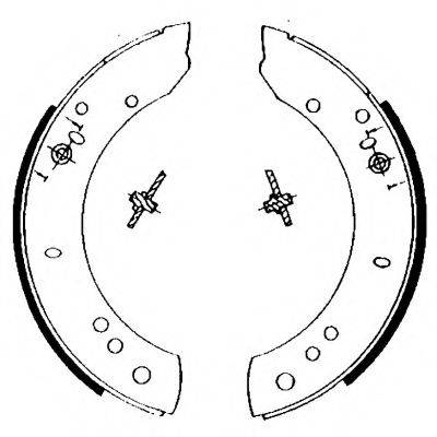 HELLA 8DB355002081 Комплект гальмівних колодок