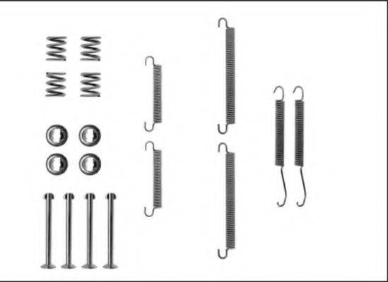 HELLA 8DZ355205891 Комплектуючі, гальмівна колодка