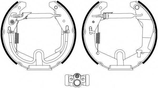 HELLA 8DB355022981 Комплект гальмівних колодок