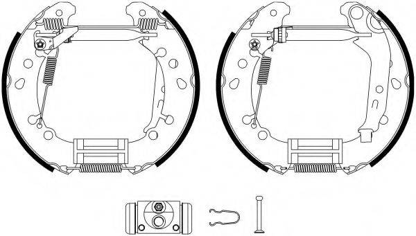 HELLA 8DB355022791 Комплект гальмівних колодок