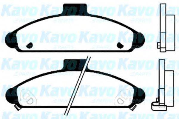 KAVO PARTS BP3005 Комплект гальмівних колодок, дискове гальмо