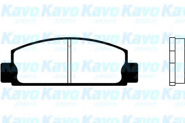 KAVO PARTS BP4508 Комплект гальмівних колодок, дискове гальмо