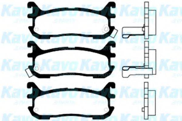 KAVO PARTS BP4541 Комплект гальмівних колодок, дискове гальмо