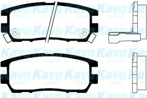 KAVO PARTS BP5513 Комплект гальмівних колодок, дискове гальмо