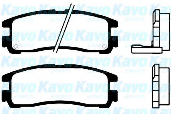 KAVO PARTS BP5522 Комплект гальмівних колодок, дискове гальмо