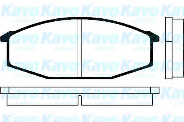 KAVO PARTS BP6500 Комплект гальмівних колодок, дискове гальмо