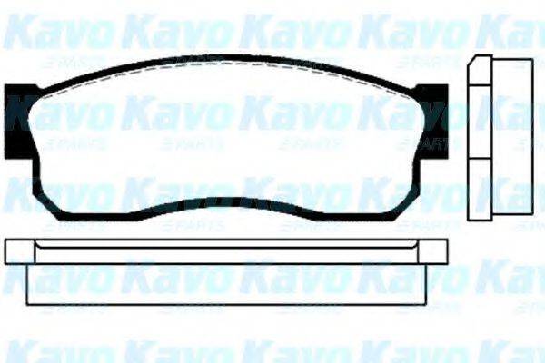 KAVO PARTS BP6503 Комплект гальмівних колодок, дискове гальмо