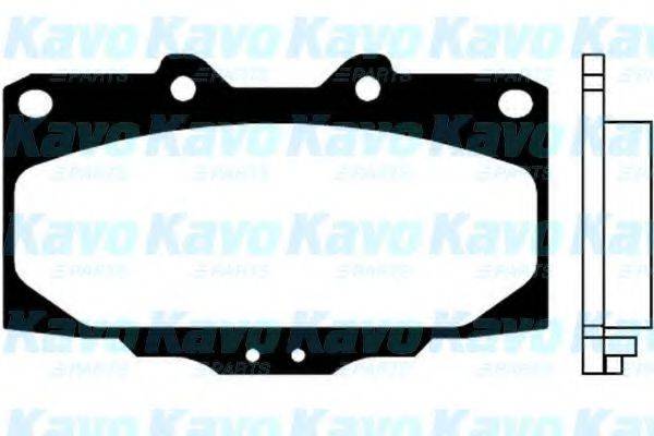 KAVO PARTS BP6531 Комплект гальмівних колодок, дискове гальмо