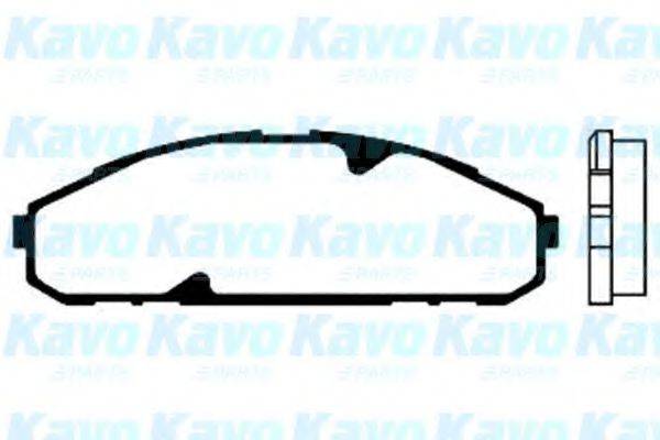 KAVO PARTS BP6536 Комплект гальмівних колодок, дискове гальмо