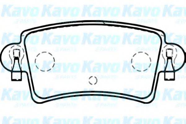 KAVO PARTS BP6576 Комплект гальмівних колодок, дискове гальмо