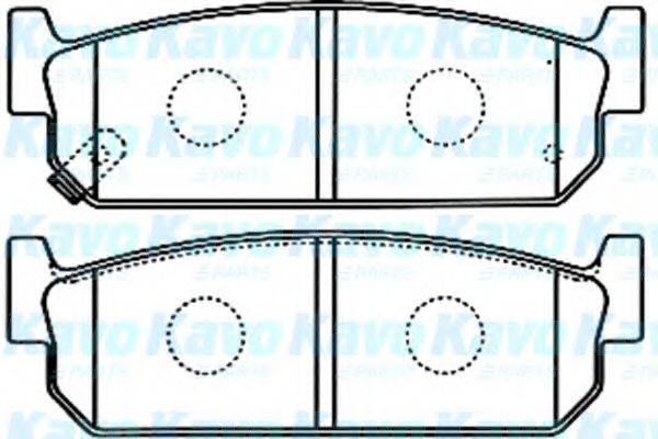 KAVO PARTS BP6591 Комплект гальмівних колодок, дискове гальмо