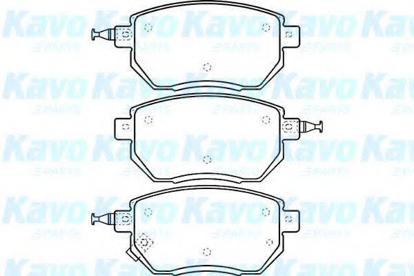 KAVO PARTS BP6593 Комплект гальмівних колодок, дискове гальмо