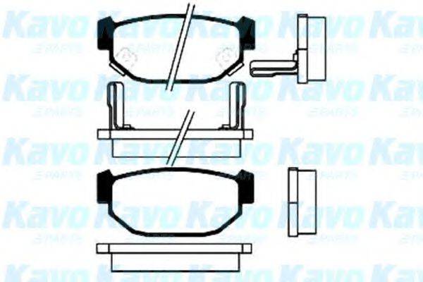 KAVO PARTS BP8002 Комплект гальмівних колодок, дискове гальмо