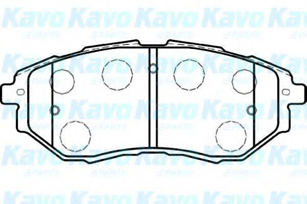 KAVO PARTS BP8020 Комплект гальмівних колодок, дискове гальмо