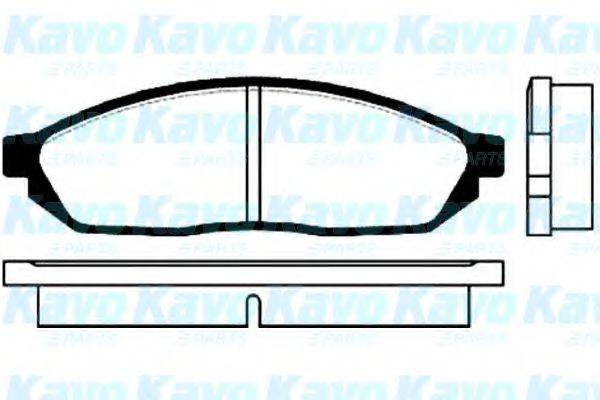 KAVO PARTS BP8500 Комплект гальмівних колодок, дискове гальмо