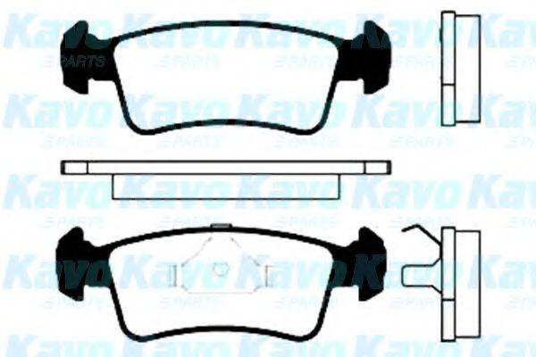 KAVO PARTS BP8507 Комплект гальмівних колодок, дискове гальмо