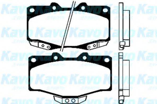 KAVO PARTS BP9025 Комплект гальмівних колодок, дискове гальмо