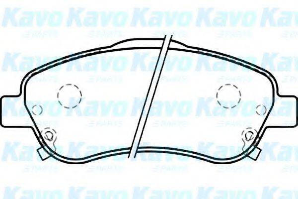 KAVO PARTS BP9082 Комплект гальмівних колодок, дискове гальмо