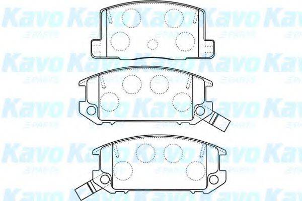 KAVO PARTS BP9093 Комплект гальмівних колодок, дискове гальмо