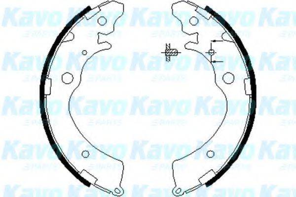 KAVO PARTS BS2907 Комплект гальмівних колодок