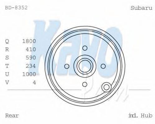 KAVO PARTS BD8352 Гальмівний барабан